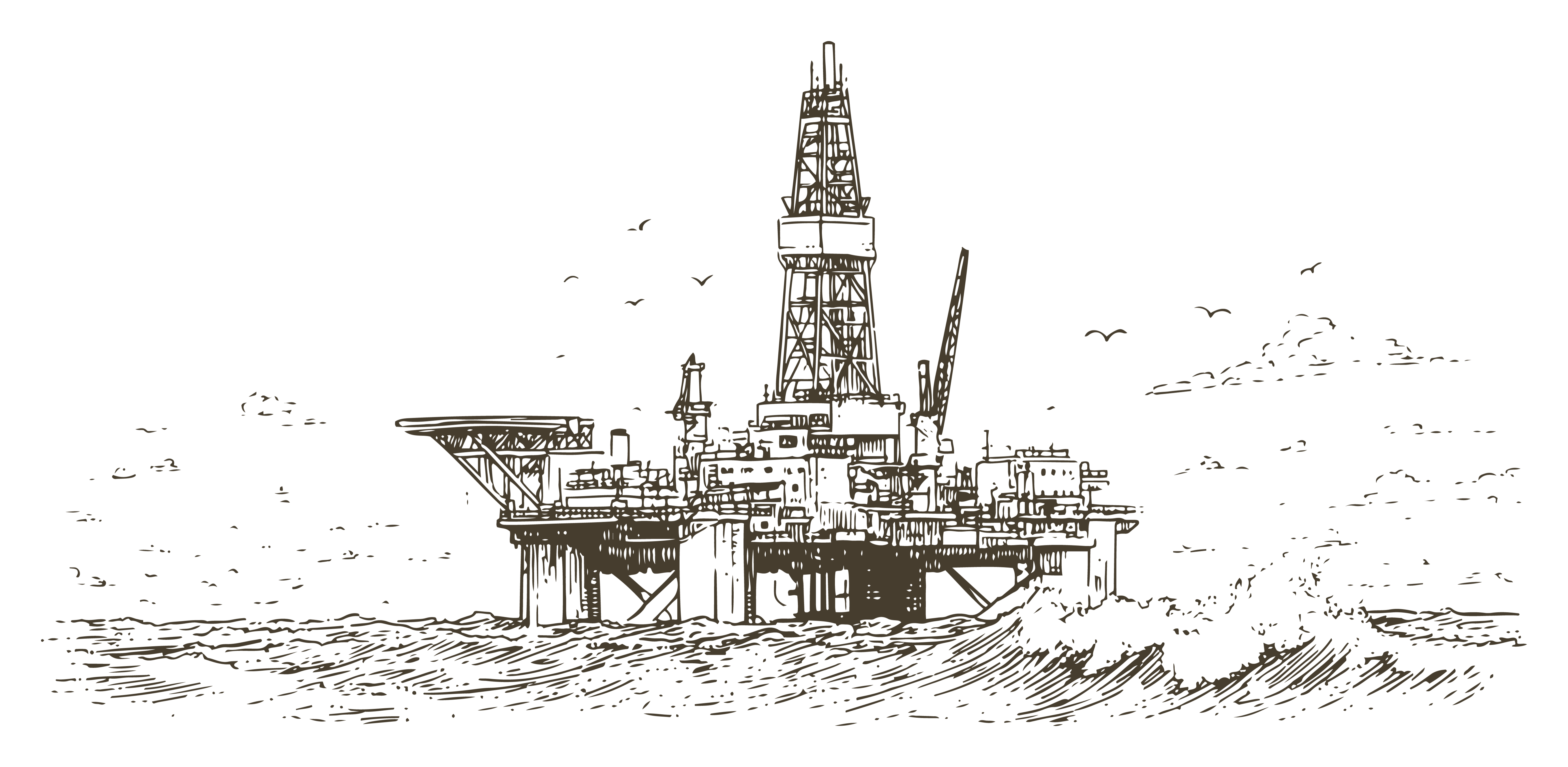 Drilling rig representing well engineering consulting services